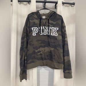 PINK camo quarter zip